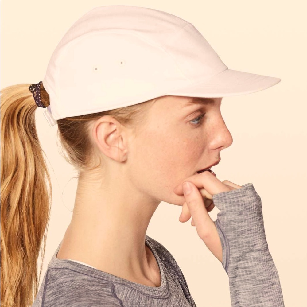 Lululemon activewear athletic white cap hat
